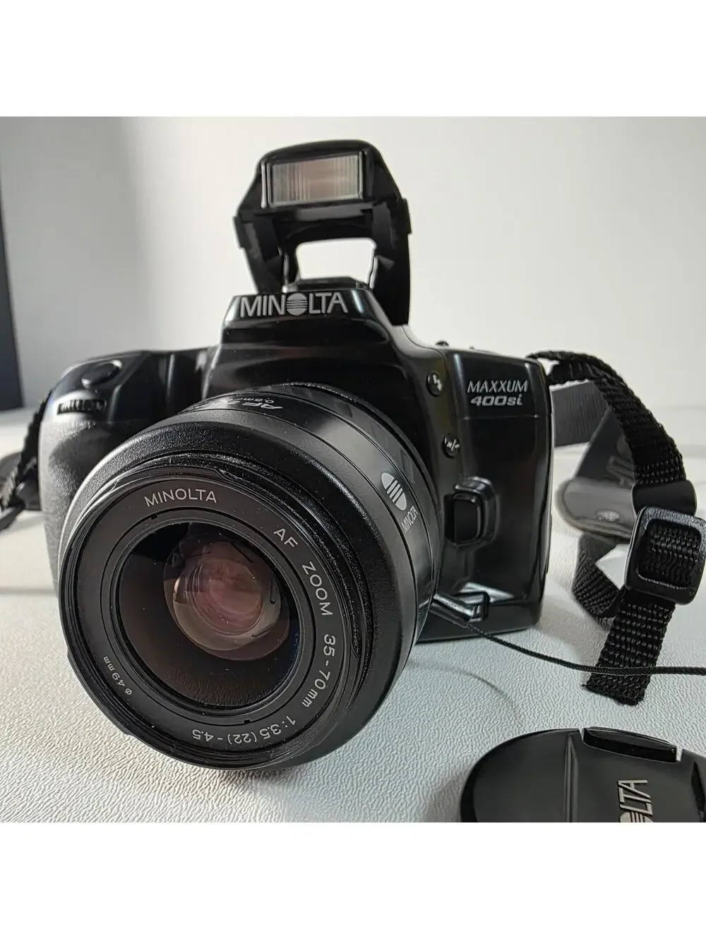 Minolta Maxxum 400SI 35mm SLR Film Camera With 35-70mm AF Zoom Lens Tested Works